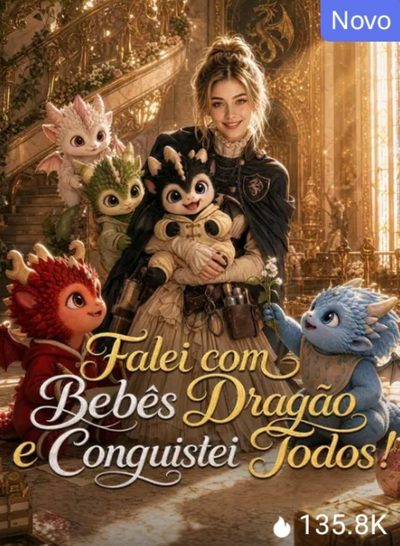 Capa da minissérie Falei com Bebês Dragão e Conquistei Todos!