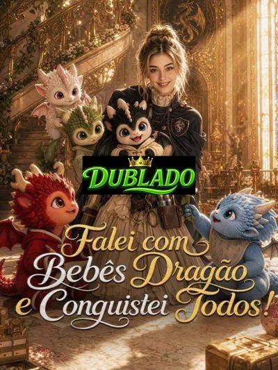 Capa da minissérie Falei com Bebês Dragão e Conquistei Todos ��dublado��