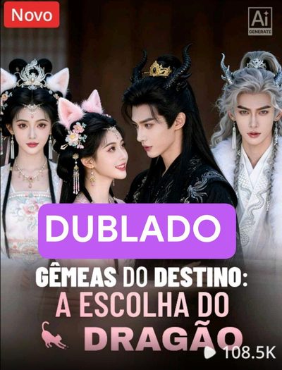 Capa da minissérie 🌟gêmeas do Destino: a Escolha do Dragão Dublado