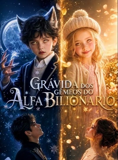 Capa da minissérie Grávida dos Gêmeos do Alfa Bilionário