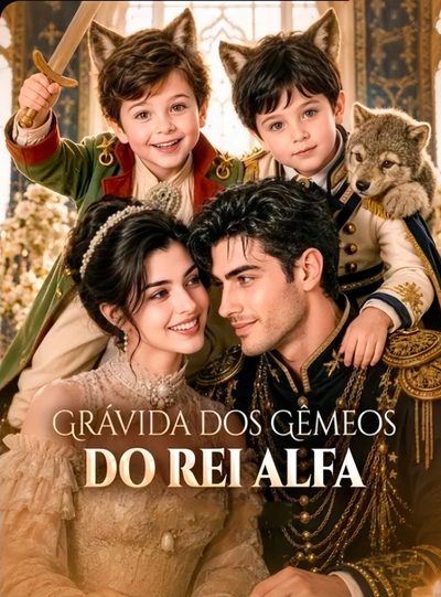 Capa da minissérie Grávida dos Gêmeos do Rei Alfa