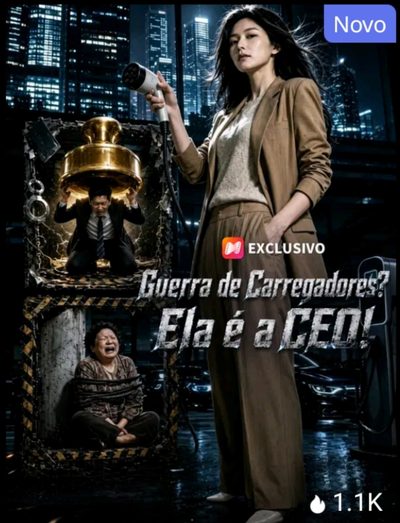 Capa da minissérie Guerra de Carregadores? Ela e a CEO!
