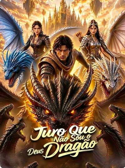 Capa da minissérie JURO QUE NÃO SOU O DEUS DRAGÃO Definitely not The Dragon God