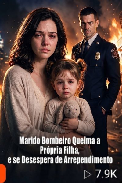 Capa da minissérie Marido Bombeiro Queima a Própria Filha, e Se Desespera de Arrependimento