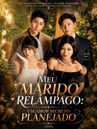 Capa da minissérie Meu Marido Relâmpago: um Amor Secreto Planejado