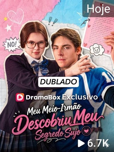 Capa da minissérie Meu Meio-irmão Descobriu Meu Segredo Sujo (dublado)