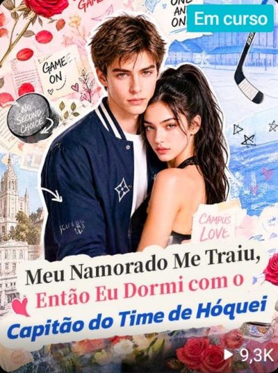 Capa da minissérie Meu Namorado Me Traiu, Então Eu Dormi com o Capitão do Time de Hóquei