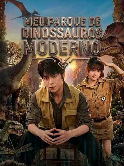 Capa da minissérie Meu Parque de Dinossauros Moderno
