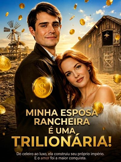 Capa da minissérie Minha Esposa Rancheira É uma Trilionária!