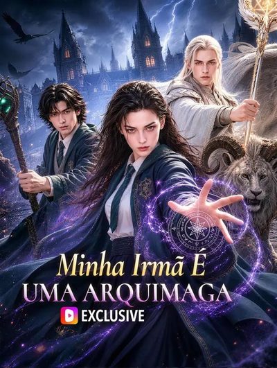 Capa da minissérie Minha Irmã É uma Arquimaga