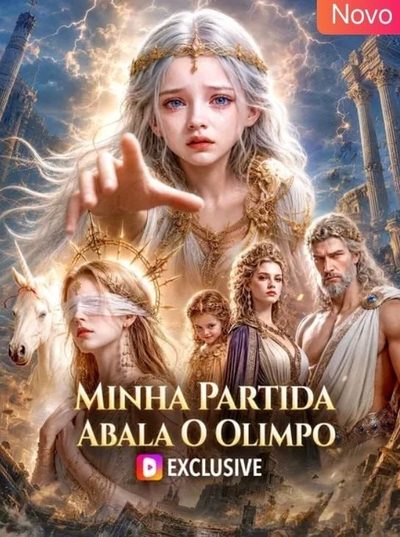 Capa da minissérie Minha Partida Abala o Olimpo