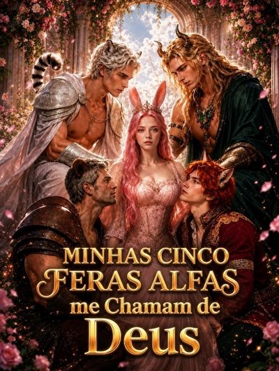Capa da minissérie Minhas Cinco Feras Alfas Me Chamam de Deus