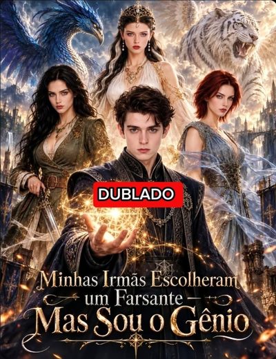 Capa da minissérie Minhas Irmãs Escolheram um Farsante, Mas Sou o Gênio