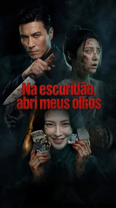 Capa da minissérie Na escuridão, abri meus olhos