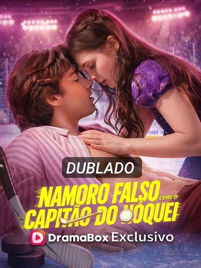 Capa da minissérie Namoro Falso com o Capitão do Hóquei
