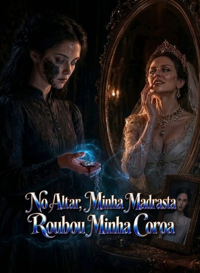 Capa da minissérie No Altar Minha Madrasta Roubou Minha Coroa