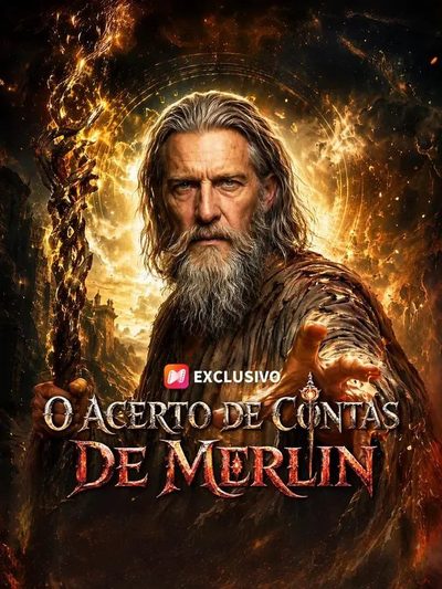 Capa da minissérie O Acerto de Contas de Merlin -