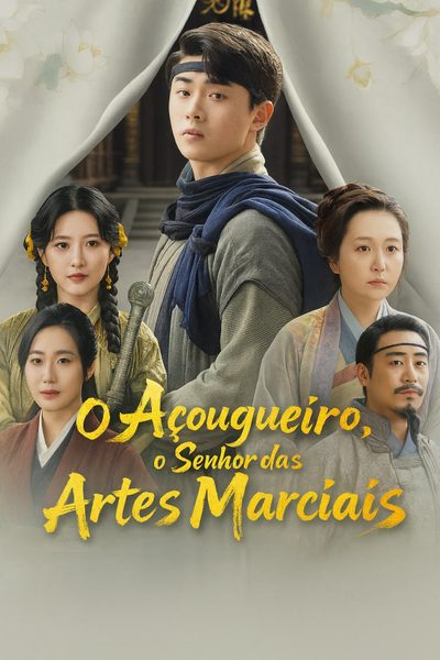 Capa da minissérie O Açougueiro, o Senhor das Artes Marciais
