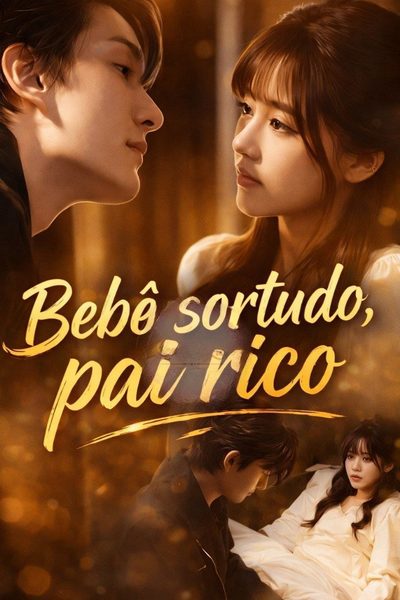 Capa da minissérie O Bebê Sortudo, Pai Rico Lucky Baby, Rich Daddy