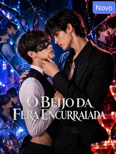 Capa da minissérie O Beijo da Fera Encurralada