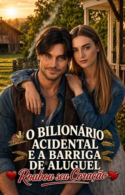 Capa da minissérie O Bilionário Acidental e a Barriga de Aluguel Roubou Seu Coração