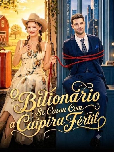Capa da minissérie O Bilionário Se Casou com a Caipira Fértil