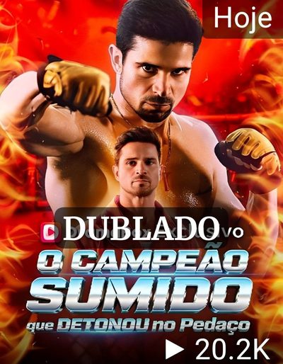 Capa da minissérie O Campeão Sumido que Detonou no Pedaço Dublado