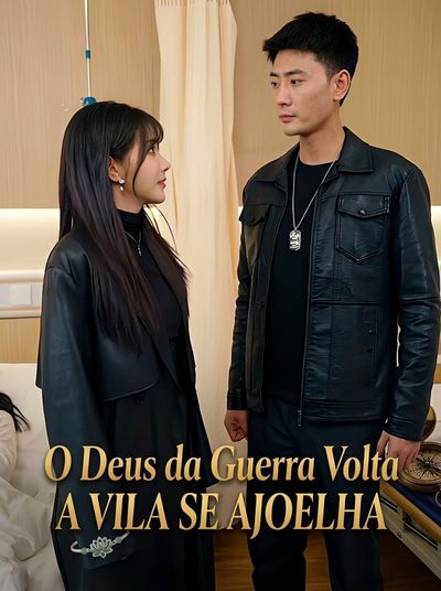 Capa da minissérie O Deus da Guerra Volta, a Vila Se Ajoelha
