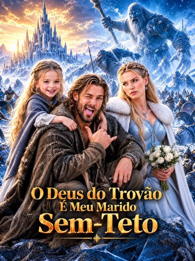 Capa da minissérie O Deus do Trovão É Meu Marido Sem-teto