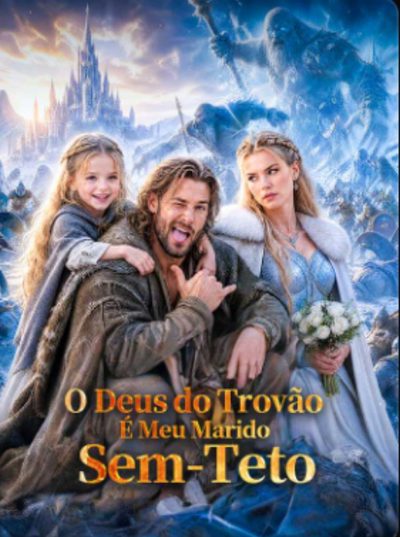 Capa da minissérie O Deus do Trovão É Meu Marido Sem-teto