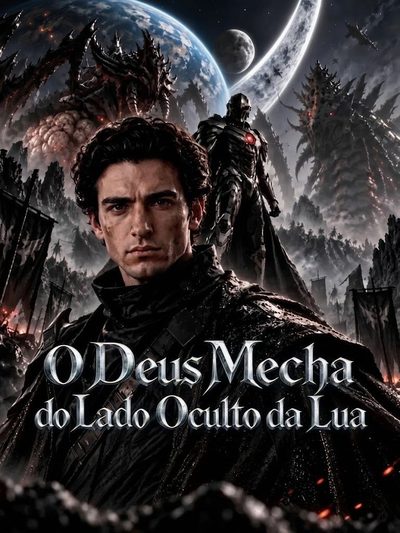 Capa da minissérie O Deus Mecha do Lado Oculto da Lua -