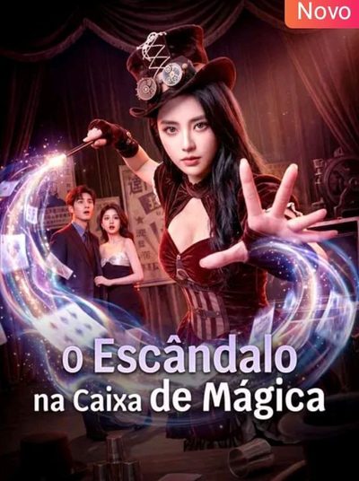 Capa da minissérie O Escândalo na Caixa de Mágica
