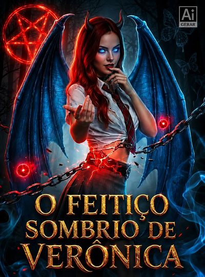 Capa da minissérie O Feitiço Sombrio de Verônica