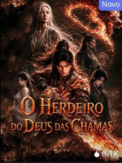 Capa da minissérie O Herdeiro do Deus das Chamas