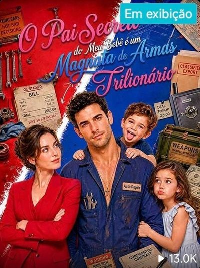 Capa da minissérie O Pai Secreto do Meu Bebê É um Magnata de Armas Trilionário