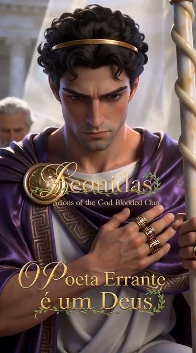 Capa da minissérie O Poeta Errante É um Deus