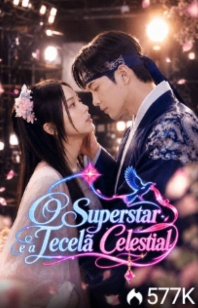 Capa da minissérie O Superstar e a Tecelã Celestial