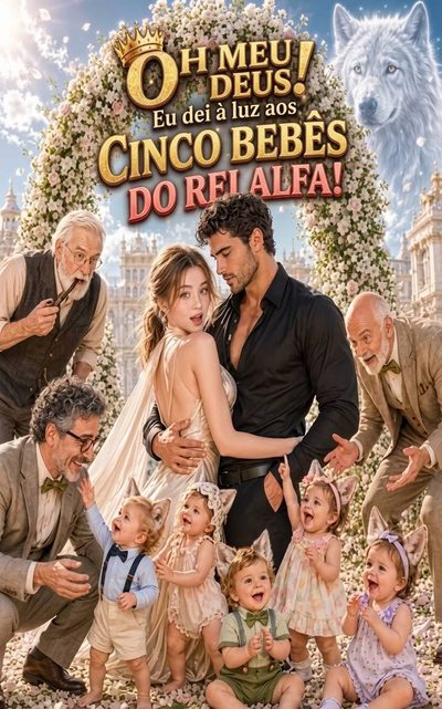 Capa da minissérie Oh Meu Deus! Eu Dei a Luz Aos Cinco Bebês do Rei Alfa!