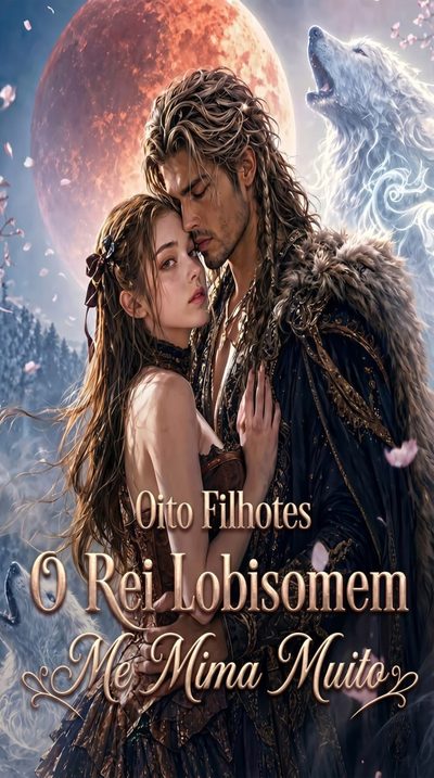 Capa da minissérie Oito Filhotes O Rei Lobisomem Me Mima Muito