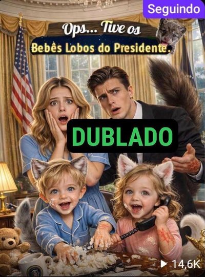 Capa da minissérie Ops... Tive os Bebês Lobos do Dublado