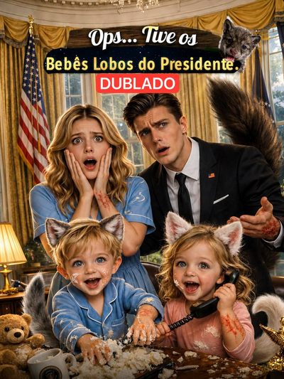 Capa da minissérie Ops... Tive os Bebês Lobos do Presidente