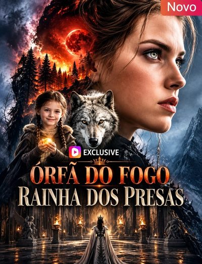 Capa da minissérie Órfã do Fogo Rainha dos Presas