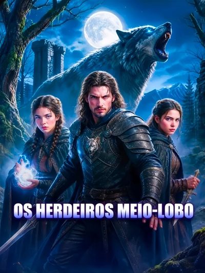 Capa da minissérie Os Herdeiros Meio Lobo