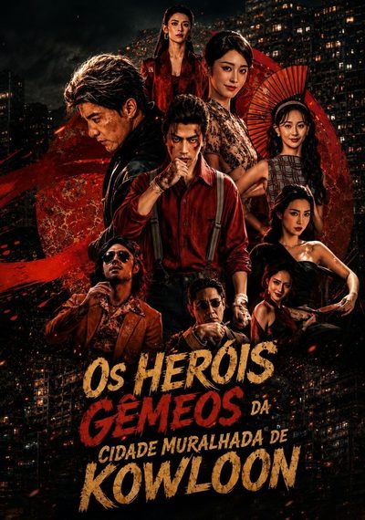 Capa da minissérie Os Heróis Gêmeos da Cidade Muralhada de Kowloon