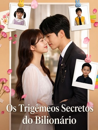 Capa da minissérie Os Trigêmeos Secreto do Bilionário