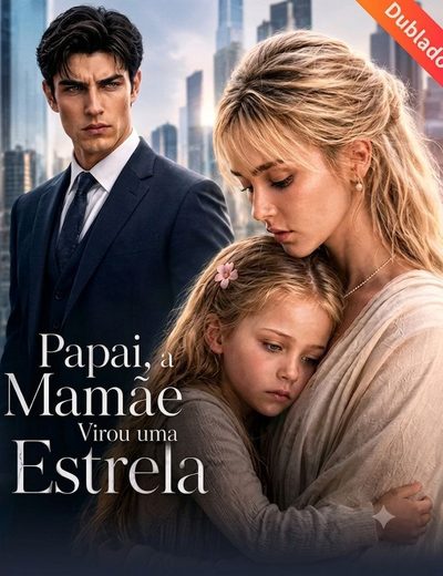 Capa da minissérie Papai, a Mamãe Virou uma Estrela -