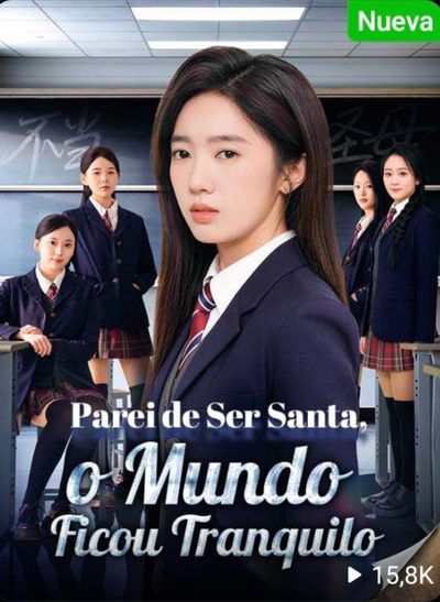 Capa da minissérie Parei de Ser Santa, o Mundo Ficou Tranquilo