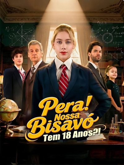 Capa da minissérie Pera! Nossa Bisavó Tem 18 Anos?!