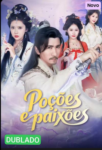 Capa da minissérie Poções e Paixões