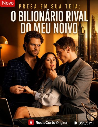 Capa da minissérie Presa em Sua Teia: o Bilionário Rival do Meu Noivo
